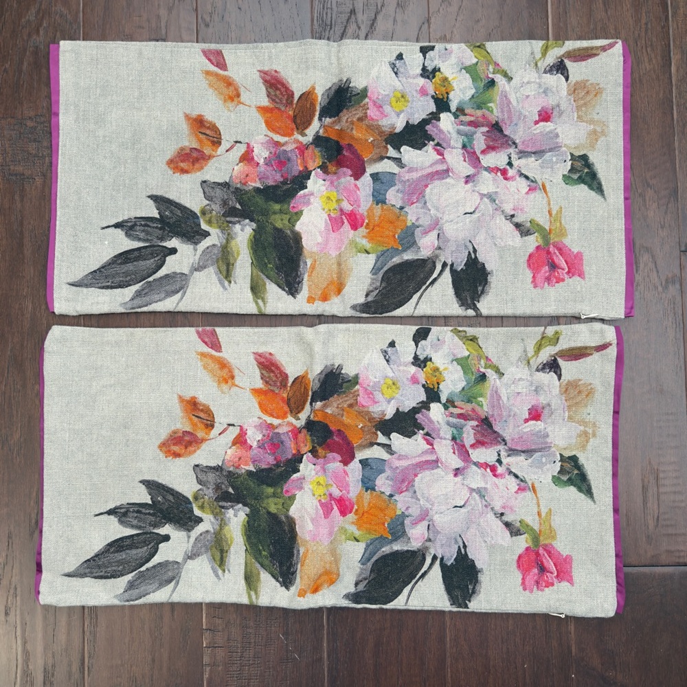 NEW Designers Guild Floral Lumbar Pillow Cover